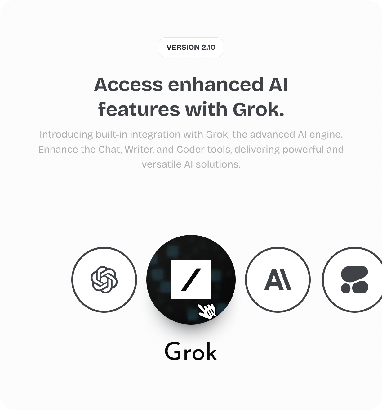 Grok integration @heyaikeedo #aikeedo