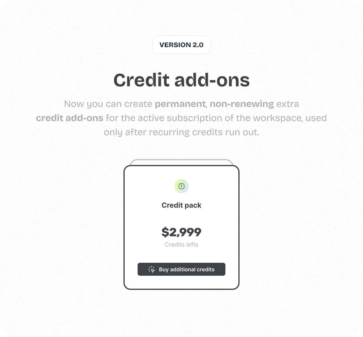 Credit add-ons @heyaikeedo #aikeedo