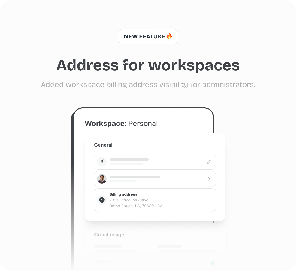 Address for workspaces @heyaikeedo #aikeedo