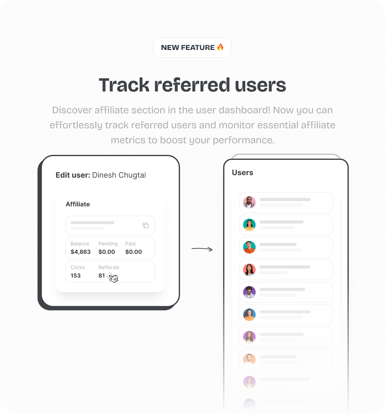 Track referred users @heyaikeedo #aikeedo