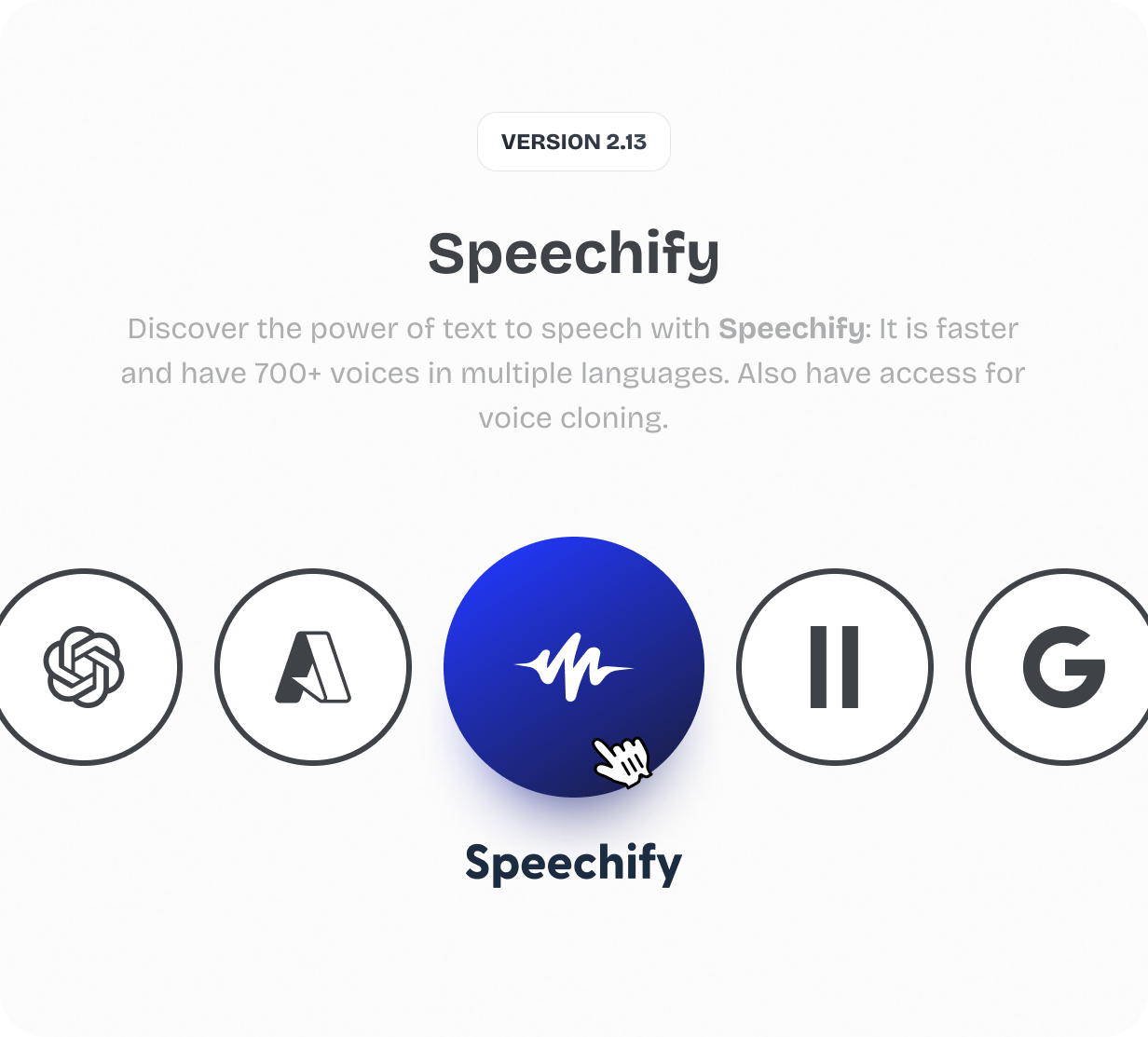 Speechify integration @heyaikeedo #aikeedo
