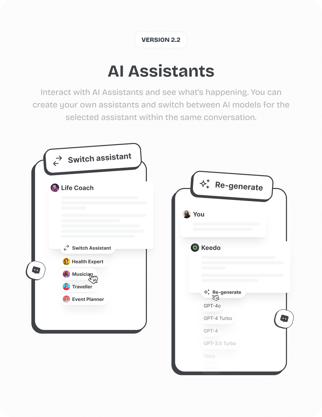 AI Assistants @heyaikeedo #aikeedo