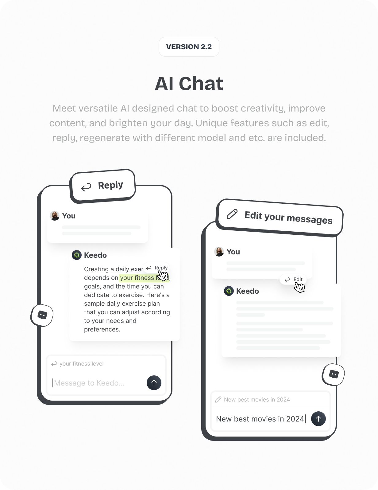 AI Chat tool @heyaikeedo #aikeedo