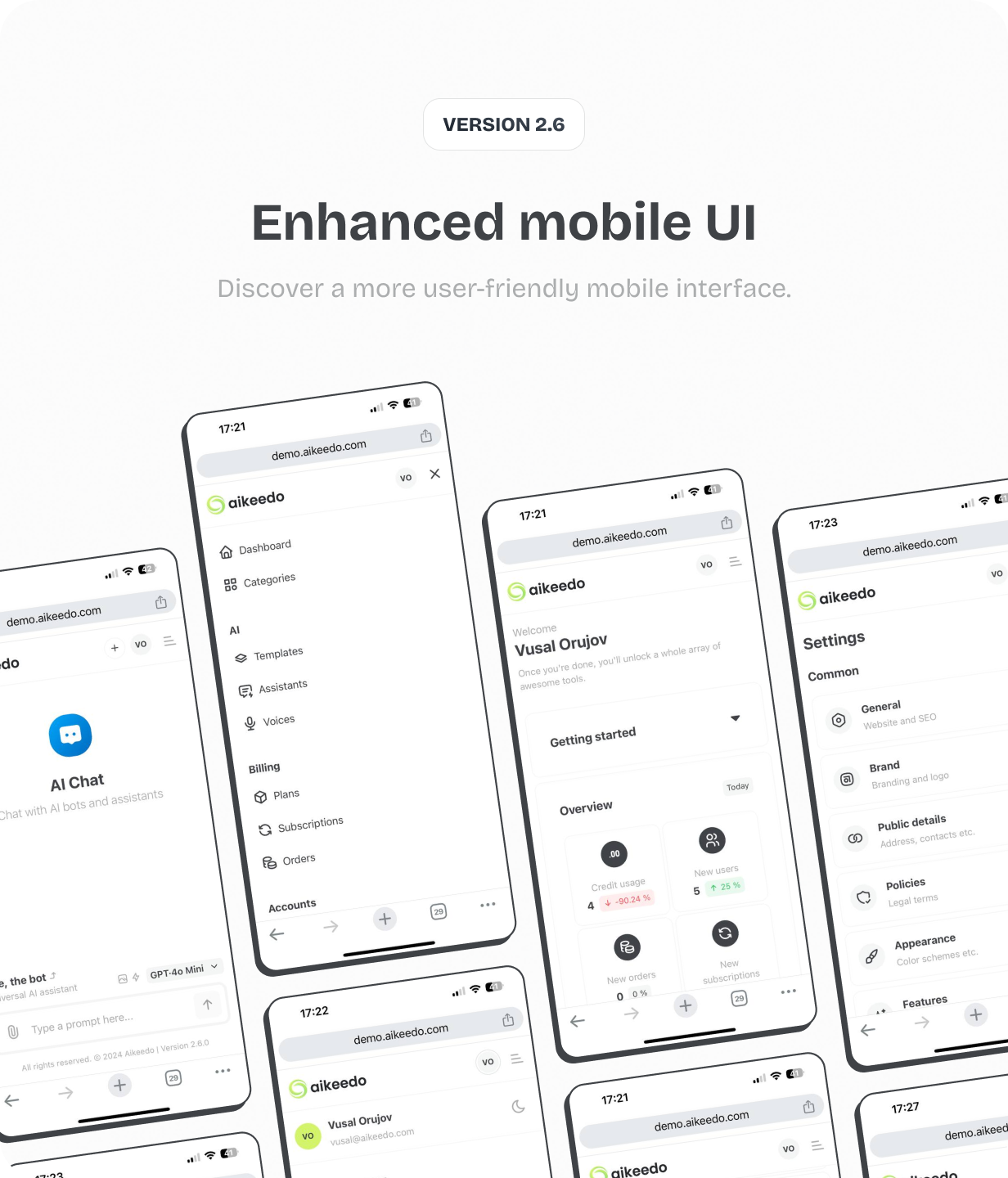 Updated mobile ui @heyaikeedo #aikeedo