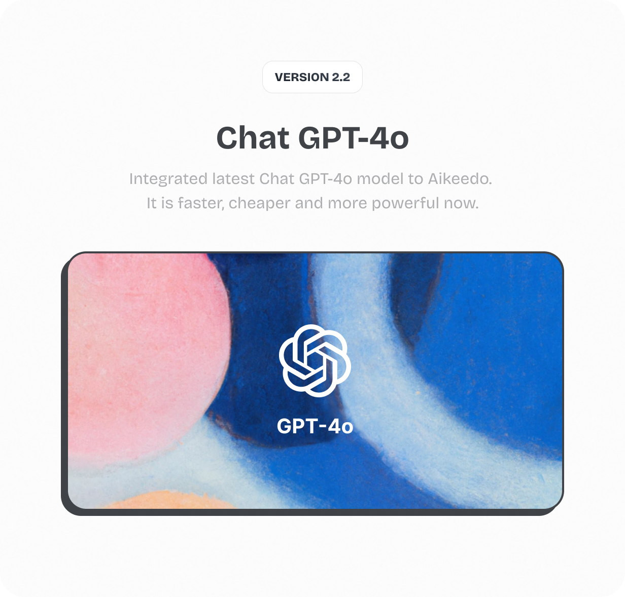 OpenAI models: GPT-4o @heyaikeedo #aikeedo