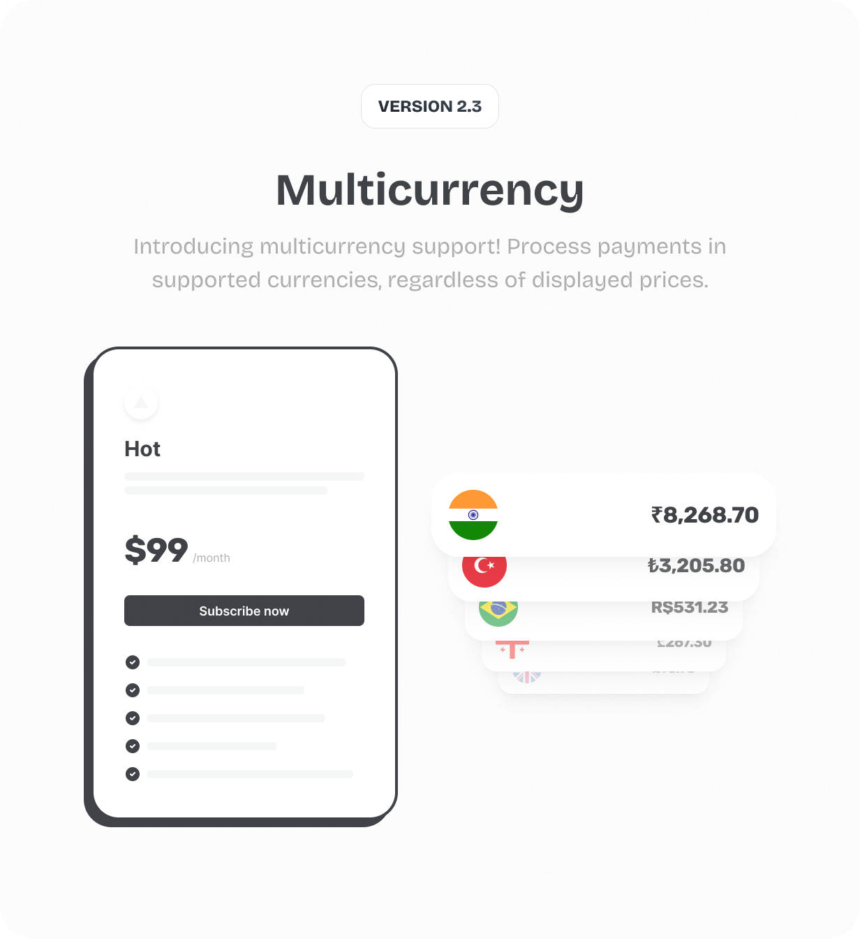 Multicurrency support @heyaikeedo #aikeedo