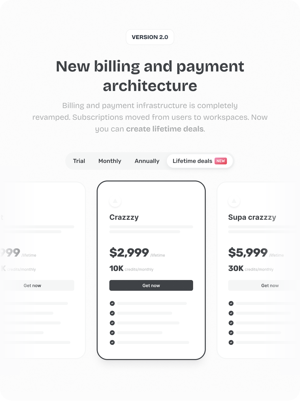 Billing and payment module @heyaikeedo #aikeedo