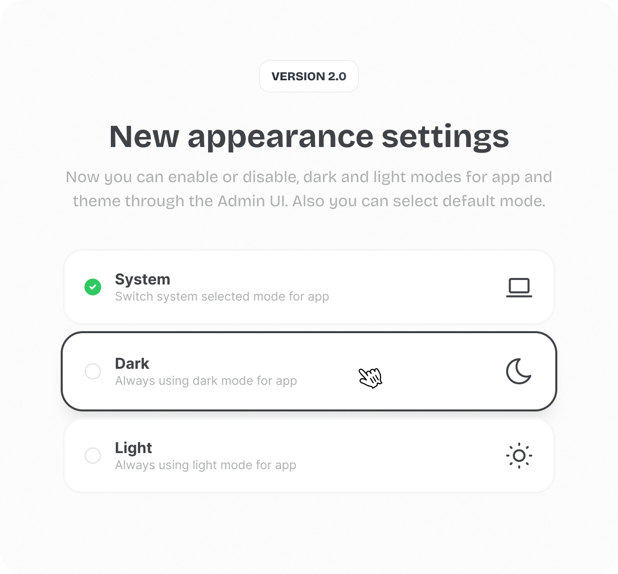 Appearance settings @heyaikeedo #aikeedo