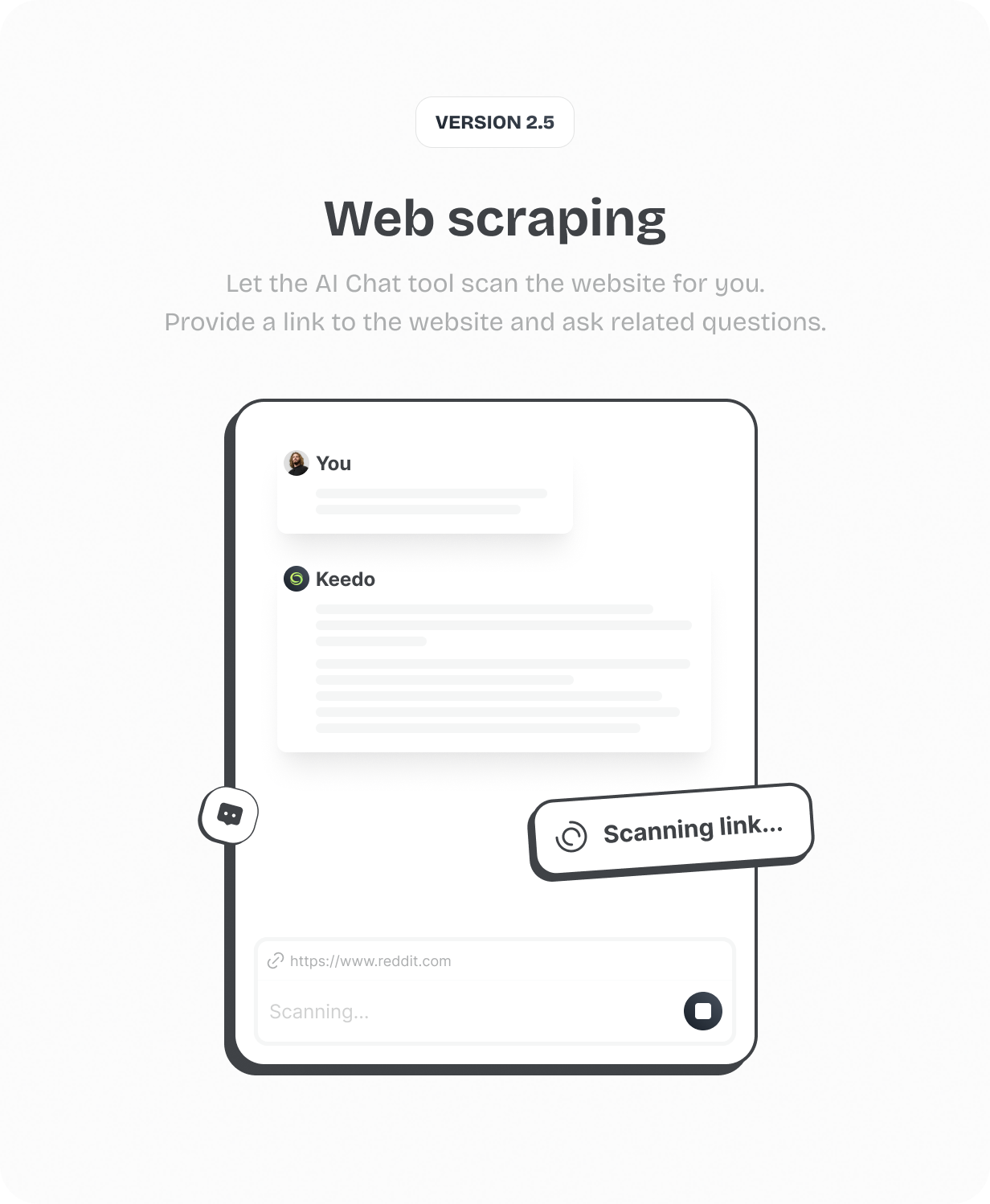 Web scraping @heyaikeedo #aikeedo